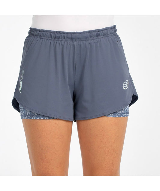 Short de Pádel Bullpadel Ozono Azul Lavado