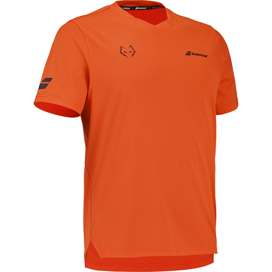 Camiseta de Pádel Babolat CN TEE LEBRON 2026 Naranja