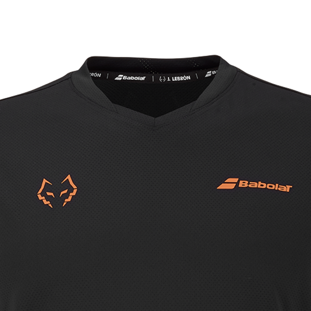 Camiseta de Pádel Babolat CN TEE LEBRON 2026 Negra