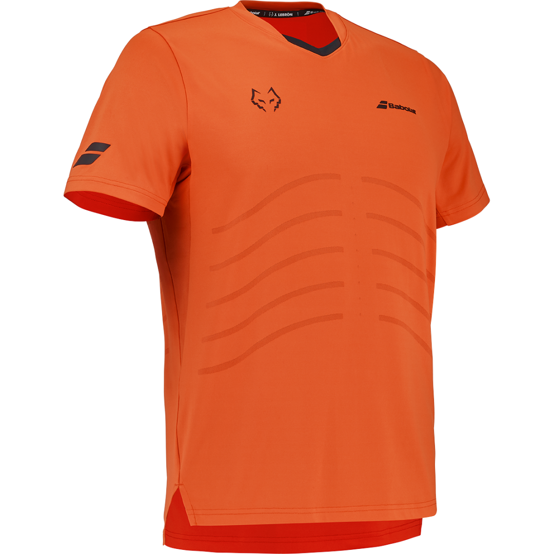 Camiseta Padel Babolat Replica Lebrón Naranja 2026