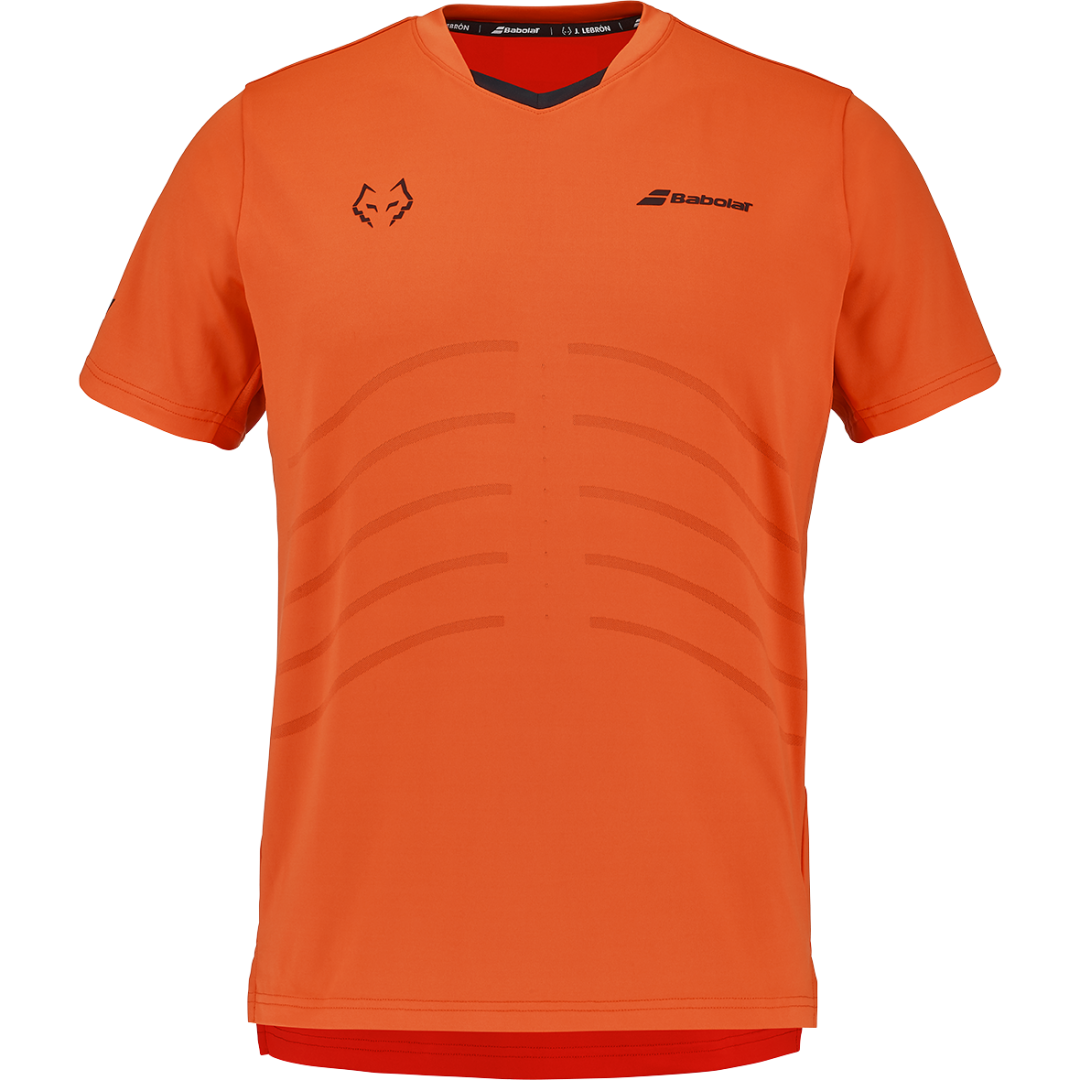 Camiseta Padel Babolat Replica Lebrón Naranja 2026