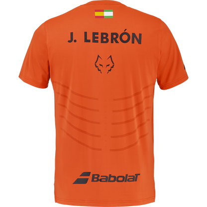 Camiseta Padel Babolat Replica Lebrón Naranja 2026