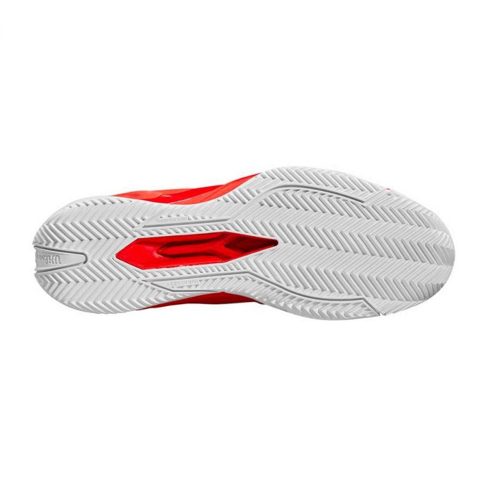 Zapatillas de Tenis Hombre Wilson Rush Pro 4.5 Clay Rojo/Blanco