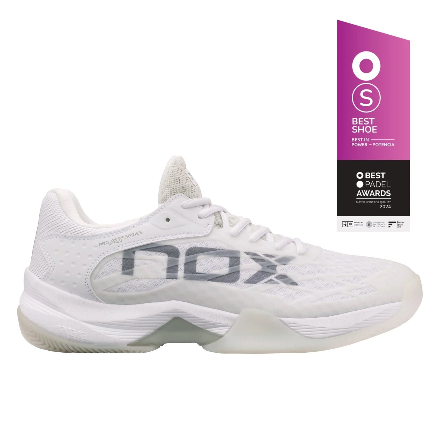 Zapatillas Hombre NOX AT10 Lux Blanco Gris