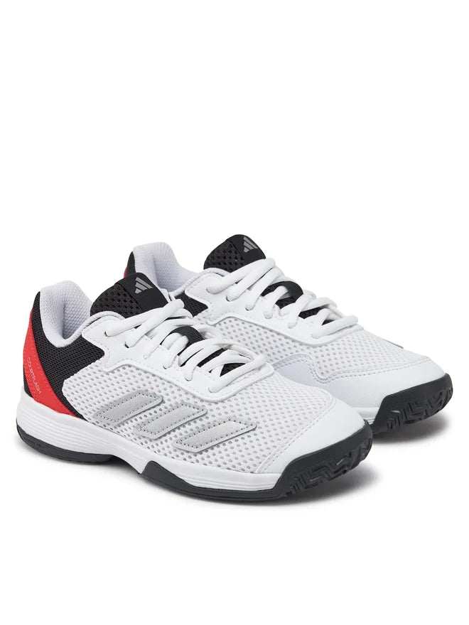 Zapatillas de Tenis Adidas Courtflash K Junior Blanca/Negra