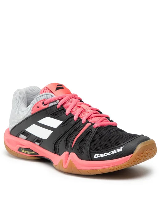 Zapatillas de Bádminton Babolat Shadow Team Women Negro y Rosa
